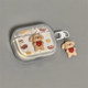 Applicable to AirPods Transparent Blue Hat Dog Headphone Case