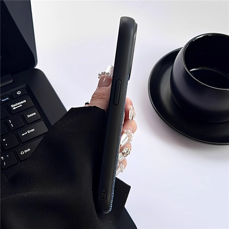 秋冬刺绣可爱狗狗适用iphone16/15pro苹果17手机壳11牛仔12pro小众13promax全包镜头防摔保护套14网红高级感 - 图2