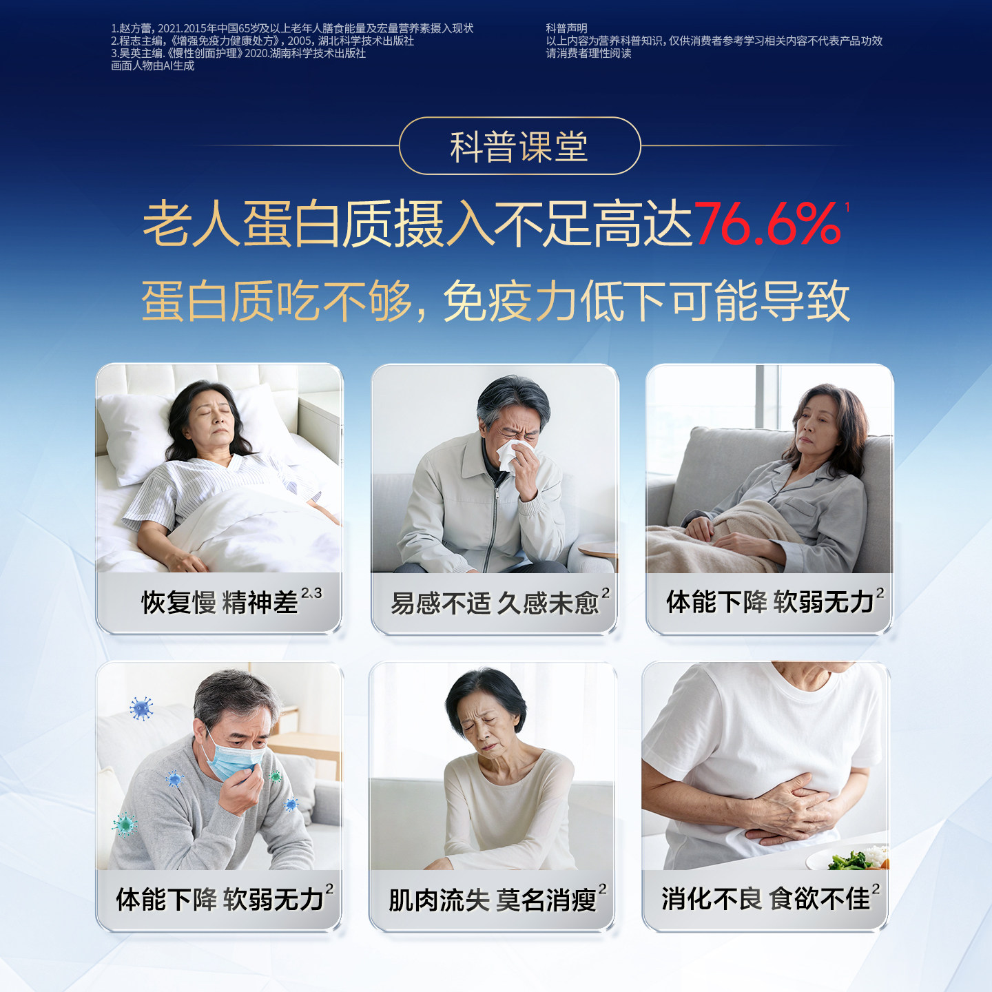 汤臣倍健蛋白质粉增强免疫力老年人男女成人官方旗舰店650克正品