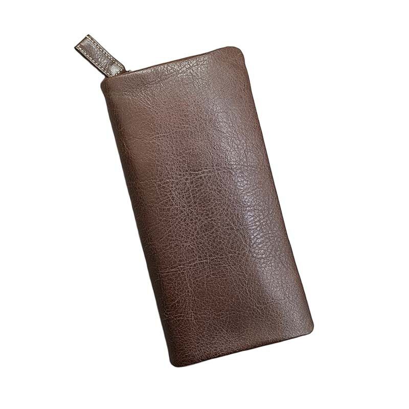 真皮复古男士钱包头层牛皮长款拉链大容量卡包休闲时尚手拿包,淘宝优惠券,粉丝福利购,淘宝优惠卷