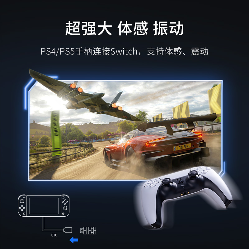 八位堂USB手柄转换器 小砖块微软xbox seriesX NS Pro PS5/4任天堂游戏主机电脑apex转接器Switch蓝牙适配器 - 图1