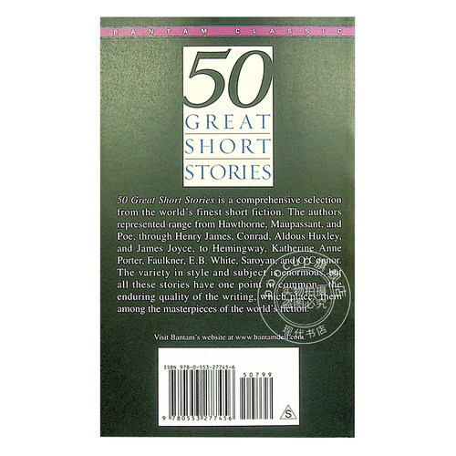 50篇短篇小说故事 英文原版 50 Great Short Stories 英文原版读物小说书籍 可搭word power made easy - 图3