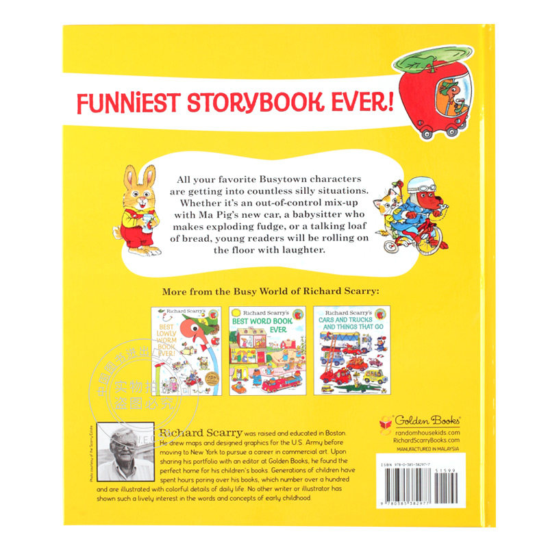 斯凯瑞:很棒的故事集 英文原版 Richard Scarry's Funniest Storybook Ever! 绘本 儿童故事读物