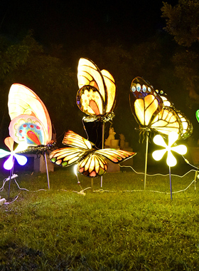 仿真动物蝴蝶摆件玻璃钢