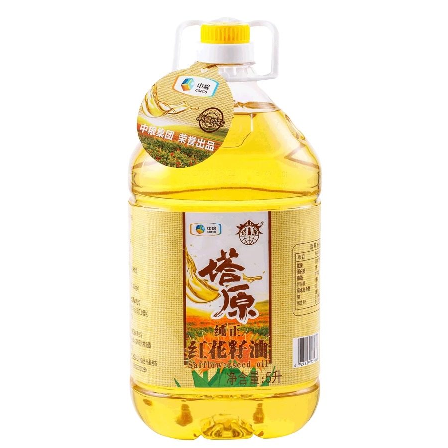 中粮塔原新疆红花籽油5升红花油物理压榨一级食用植物油装团购,淘宝优惠券,粉丝福利购,淘宝优惠卷