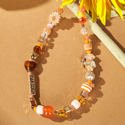 大师系列梵高向日葵手机链