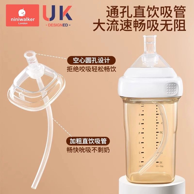 适配赫根奶瓶配件吸管heheo重力球直饮鸭嘴奶嘴学饮水杯盖把手柄,淘宝优惠券,粉丝福利购,淘宝优惠卷