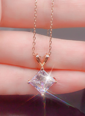 项链女时尚公主方锁骨链