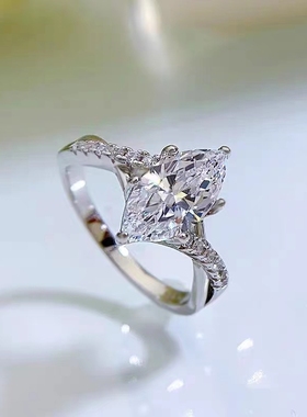 纯银简约不过敏马眼戒指