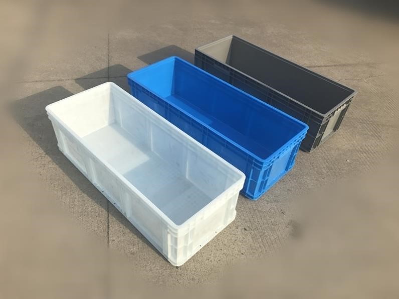 水槽养鱼水箱塑料长桶长方形窄长型储水水产养殖龟种植蔬菜收纳框-图3