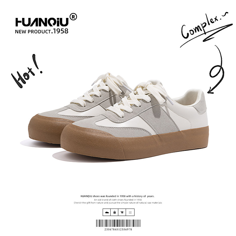 环球复古厚底德训鞋男2025秋季新款鞋子男鞋潮鞋百搭休闲运动板鞋,淘宝优惠券,粉丝福利购,淘宝优惠卷