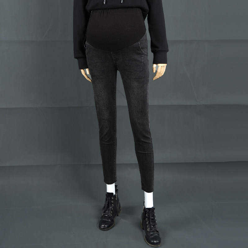 秋季外穿潮妈直筒宽松秋装孕妇裤子 安智彩孕妇直筒裤