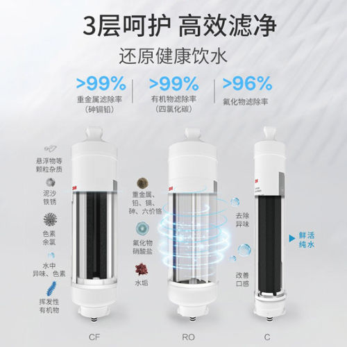 3M净水器lR400-JX90滤芯RO反渗透纯水机滤芯通用EYE-R40 NOVA400 - 图1