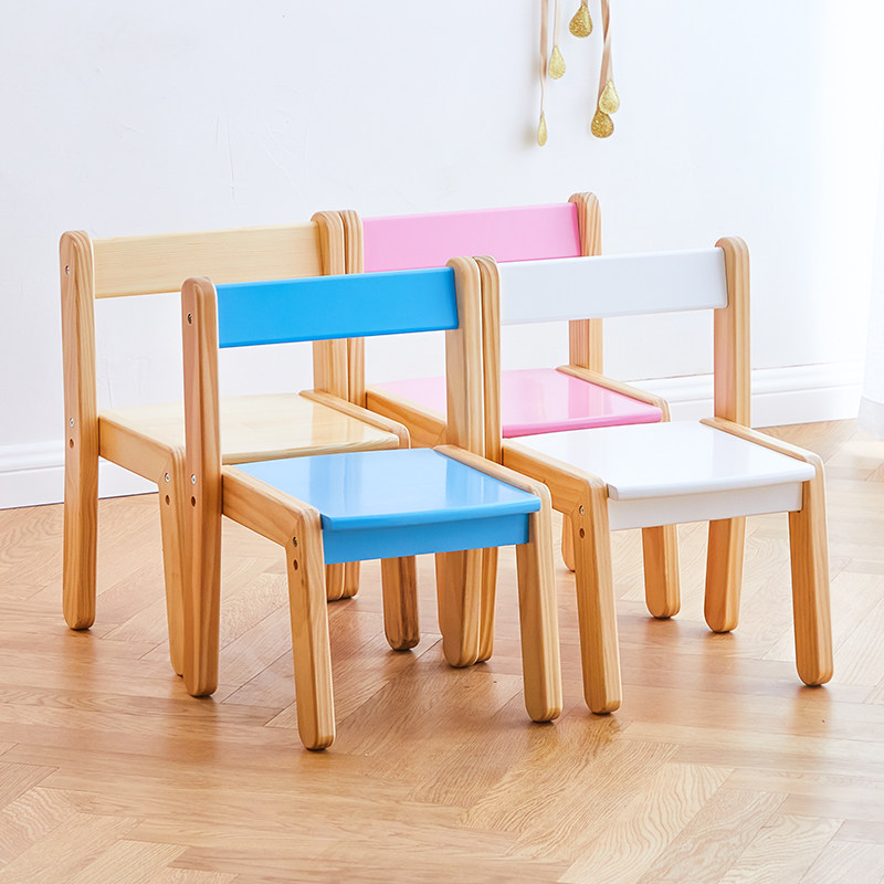 VEEBEE儿童纯实木靠背椅小椅子蒙氏教具幼儿园椅松木座椅现代木椅,淘宝优惠券,粉丝福利购,淘宝优惠卷