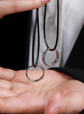 冰川情侣对戒感戒指男女一对小众设计时尚简约款情人节礼物