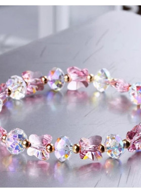 儿童首饰3-5-12岁女童水晶手链