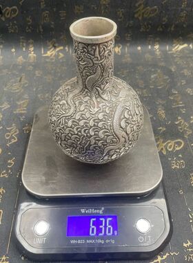 新品做旧包浆仿古工艺精品龙花瓶影视道具收藏工艺品摆件
