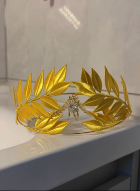 【金叶为冠】手工缠花桂冠diy
