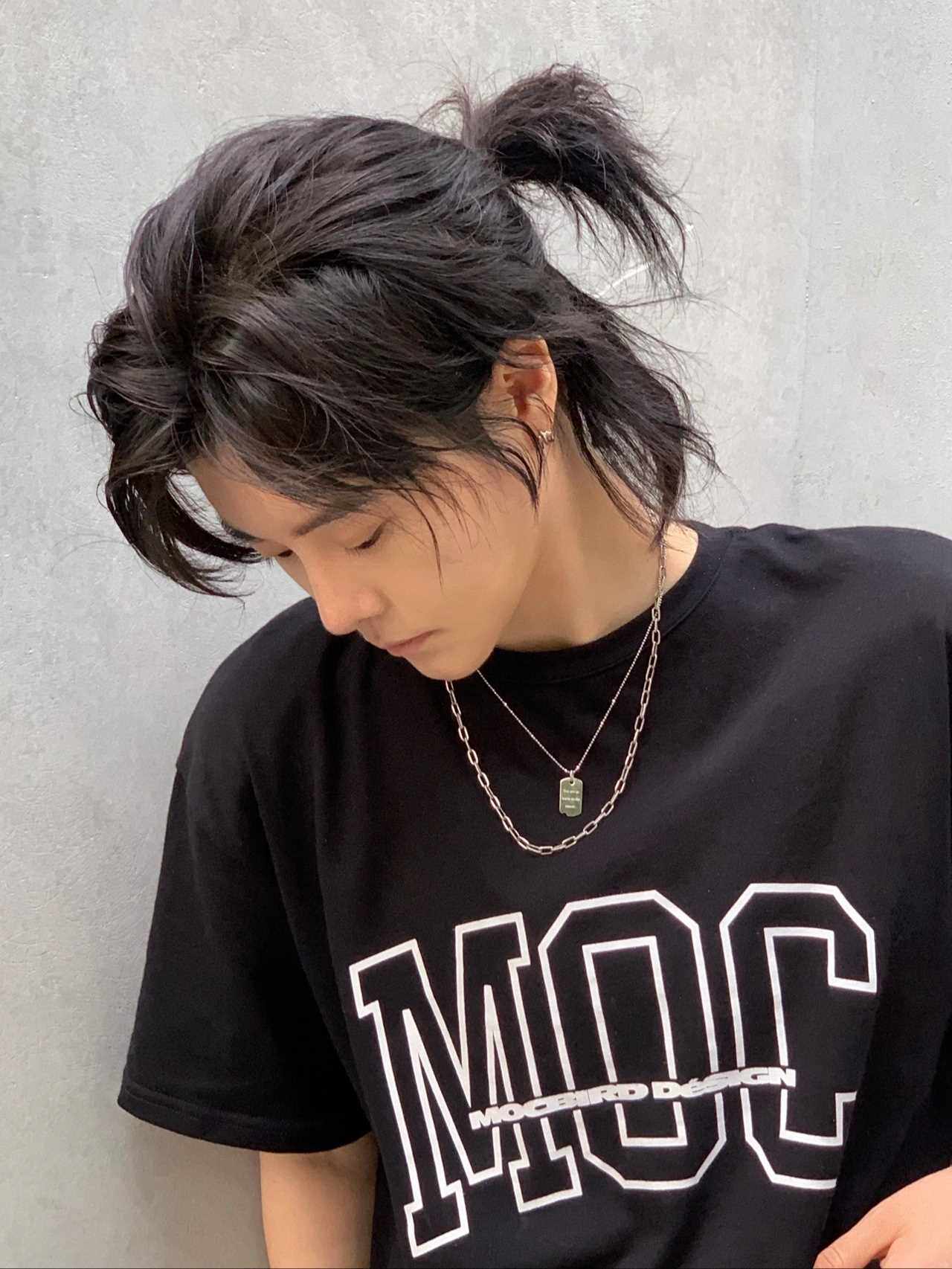 高档长发男假发日系帅气武士头夏季透气军训发型狼尾鲻鱼头自然全