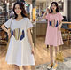 Summer thin loose large size maternity dress