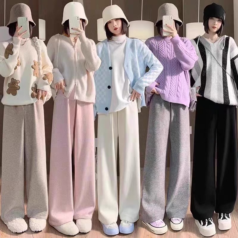 孕妇裤子秋冬外穿加绒加厚保暖宽松大码休闲阔腿托腹打底长裤子装,淘宝优惠券,粉丝福利购,淘宝优惠卷