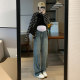 Maternity pants, spring, autumn and winter outer wear denim wide leg pants