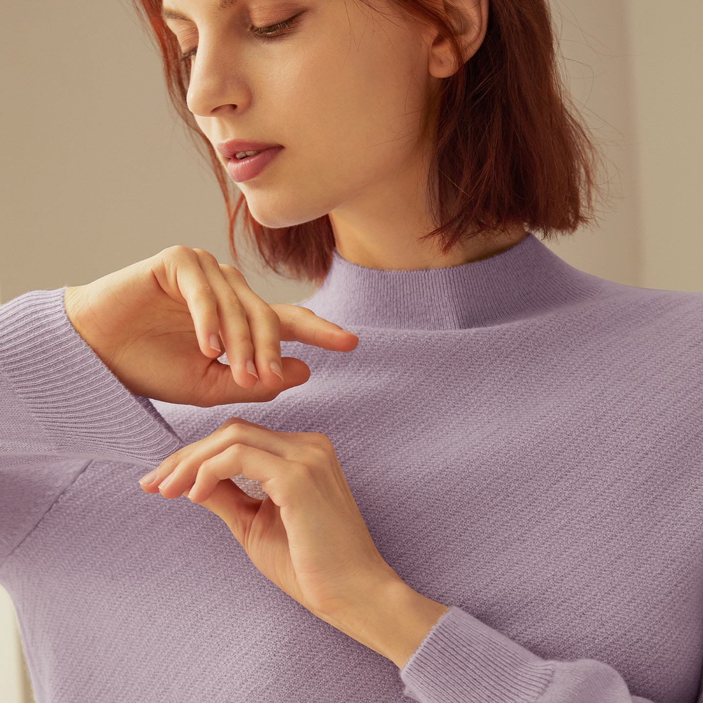 鹿王100%纯山羊绒衫女士内搭半高领针织保暖打底毛衣套衫秋冬新款,淘宝优惠券,粉丝福利购,淘宝优惠卷