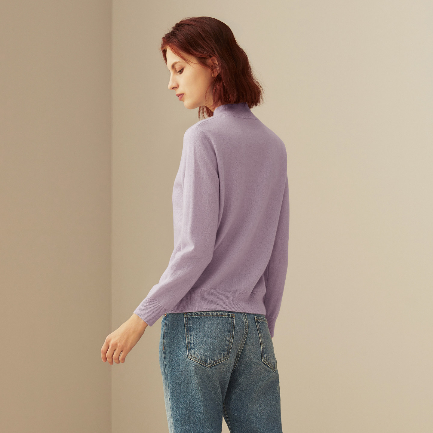 鹿王100%纯山羊绒衫女士内搭半高领针织保暖打底毛衣套衫秋冬新款,淘宝优惠券,粉丝福利购,淘宝优惠卷