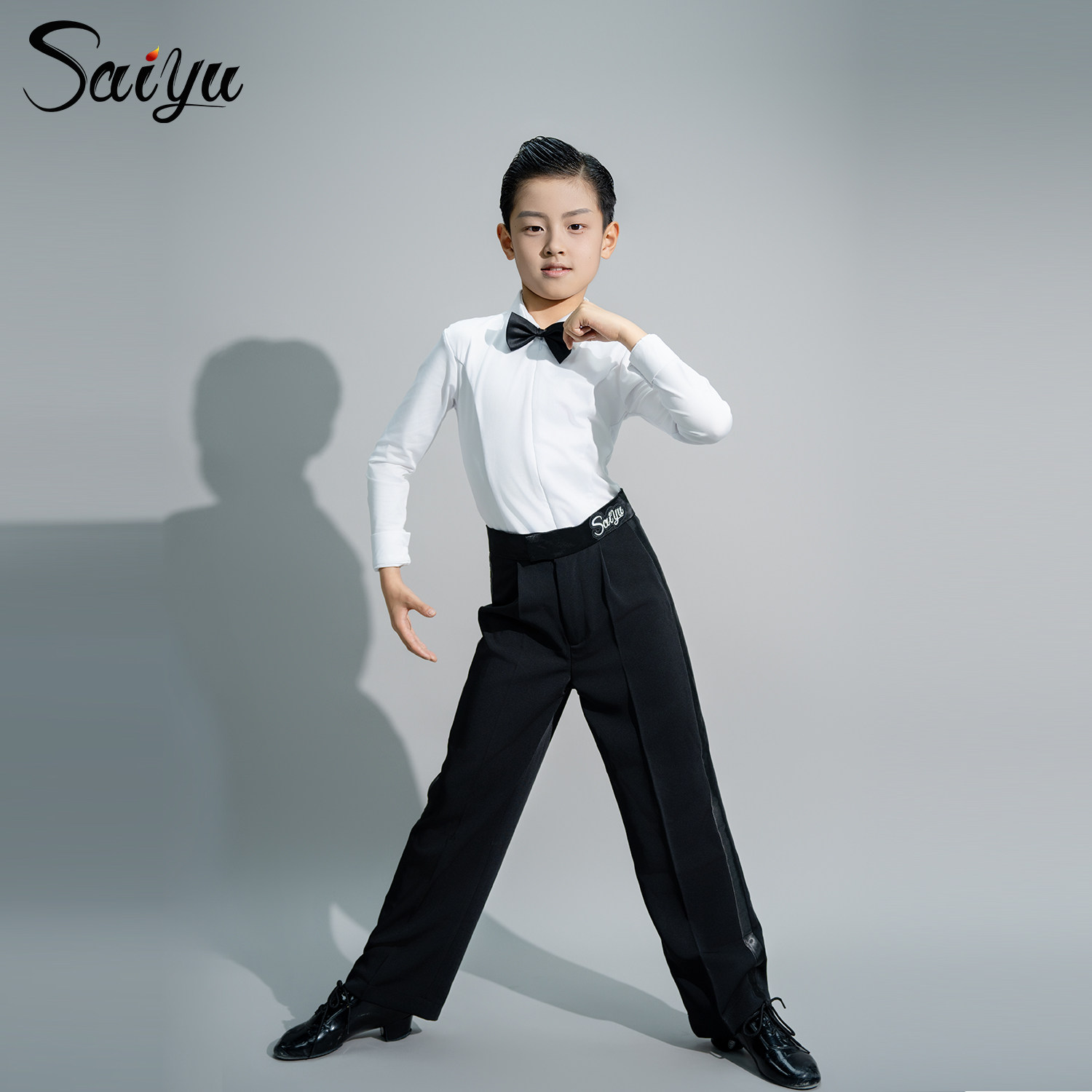 赛域专业拉丁舞比赛服男童规定服套装少儿童艺考级通用标服标准服,淘宝优惠券,粉丝福利购,淘宝优惠卷
