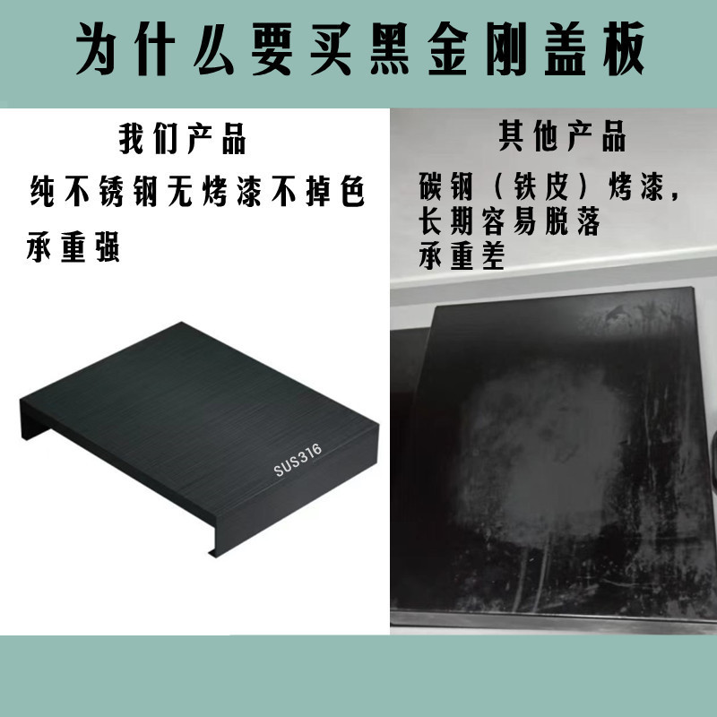 316不锈钢置物架燃气灶盖板罩电磁炉支架子家用煤气灶台架托锅架 - 图2