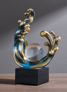 刺身摆盘中式创意海浪造型