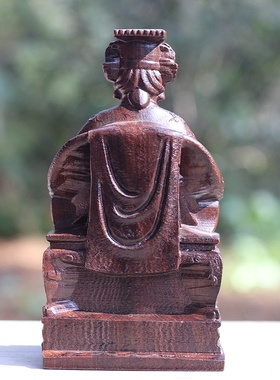 越南沉香木木雕摆件妈祖实木雕刻家居保平安工艺品海上圣母娘娘