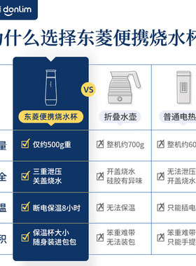 东菱便携式自动保温电热水杯