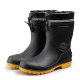 钢头雨鞋防砸防刺劳保水鞋男工地防滑保暖棉雨靴加绒牛筋耐磨胶鞋