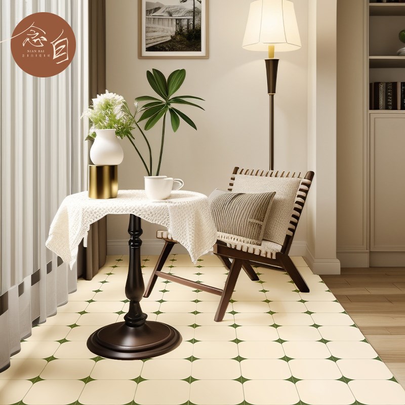 法式厨房 复古拼花瓷砖餐厅咖啡店铺卫生间花砖阳台X玄关厕所地砖 - 图1