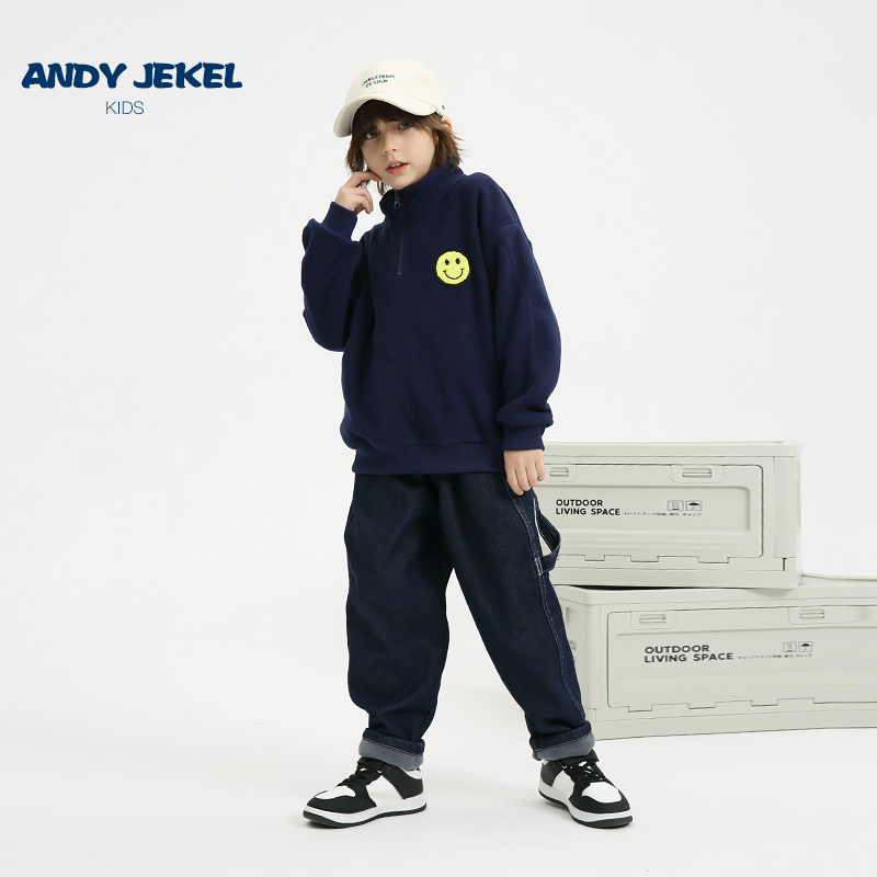 安迪杰克尔男童加绒卫