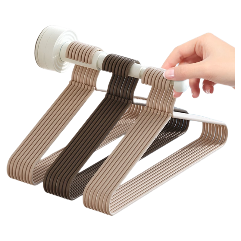 吸盘衣架收纳神器可伸缩壁挂免打孔收纳架多功能衣架吹风机置物架,淘宝优惠券,粉丝福利购,淘宝优惠卷