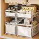 No installation pull-out cabinet pull-out basket cultural creative tableware