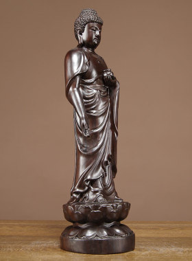 工艺黑檀木摆件供奉佛像