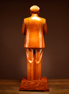 木雕人物工艺品办公室毛主席像