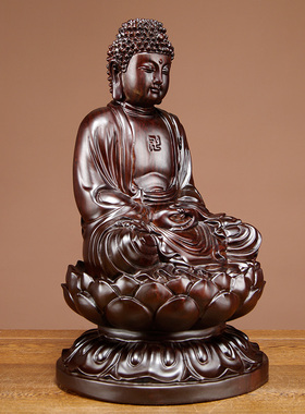 木雕摆件工艺品阿弥陀佛像