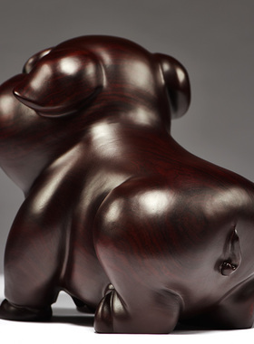 雕刻十二生肖动物工艺品家居装饰