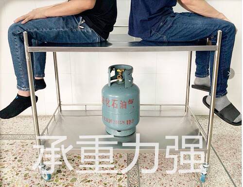不锈钢超市促销台试吃台展示架便携移动小吃车摆地摊广告地推桌子 - 图0