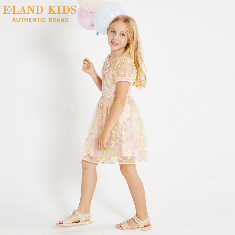 eland kids衣恋童装夏季女童公主裙 elandkids衣恋连衣裙