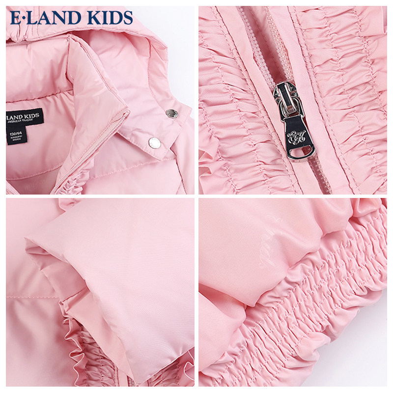 女童衣恋童装秋冬eland kids羽绒服 elandkids衣恋羽绒服