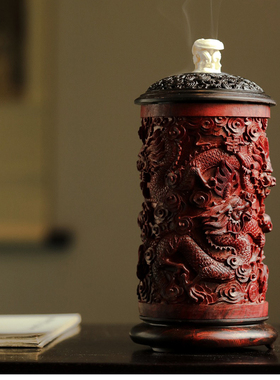 五龙熏香炉室内小叶紫檀