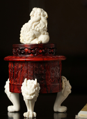 小叶紫檀香薰炉中式客厅