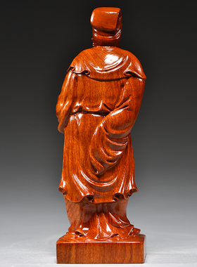 祝福摆件木雕四大名医实木工艺品