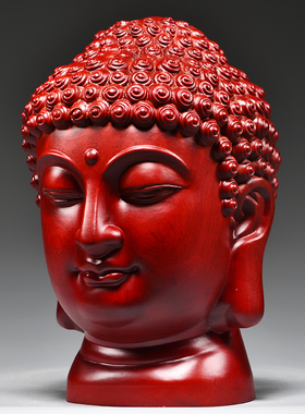 祝福客厅佛首慈悲佛头佛像实木质