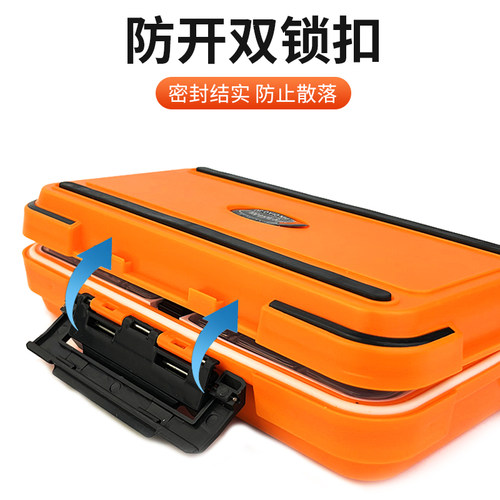 钓鱼配件盒防水路亚盒工具盒鱼钩收纳盒路亚饵盒钓鱼用品渔具盒 - 图2